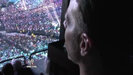 The Legend Shawn Michaels at the Wrestlemania 27 match The Undertaker vs. Triple H and after 