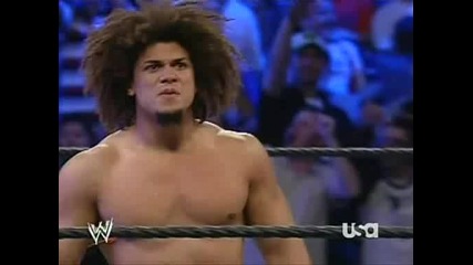 W W E Raw 05.28.2007 - Ric Flair & Torrie Wilson vs Carlito & Victoria2 