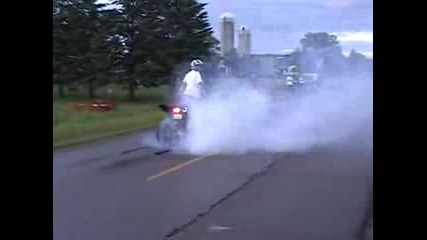Yamaha Raptor Burnout