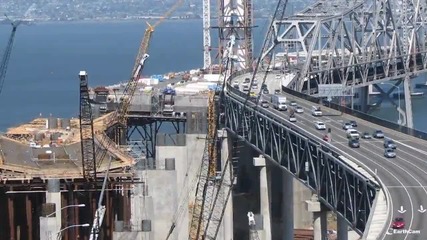 Изграждането на San Francisco Oakland Bay Bridge ( Time Lapse )