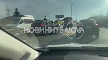От „Моята новина”: Шофьор пострада тежко, след като катастрофира на Околовръстното в София