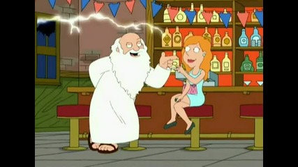Family Guy Господ и Исус Христос забиват мадами в нощен бар 