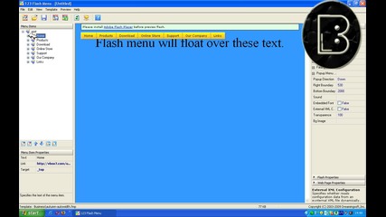 Как да си направим Flash Menu