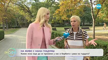 Нана Гладуиш за работата на фондацията си „Едан от 8” - „На кафе” (20.10.2023)