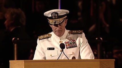 Реч на адмирал Уилям Макрейвън към випуск 2014