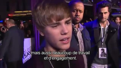 N E W! Justin Bieber In Paris At The Never Say Never Premiere