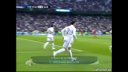 Гол от дуспа на Cristiano Ronaldo 25.04.2012