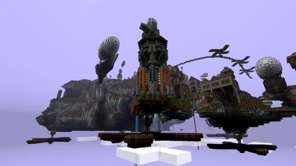 Minecraft Timelapse - Huge Floating Steampunk City