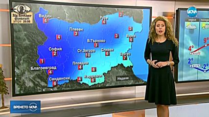 Прогноза за времето (10.12.2017 - сутрешна)
