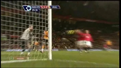 23.01.2010 Манчестър Юнайтед 4 - 0 Хъл Сити трети гол на Уейн Руни 