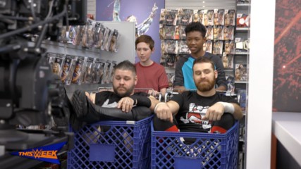 WWE Network: Go behind the scenes of Kevin Owens & Sami Zayn's Mattel commercial shoot
