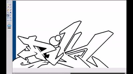 virtual graffiti on Ms paint
