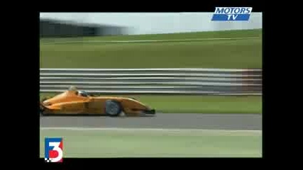 Accident Hartley F3 anglaise 2008 Snetterton 