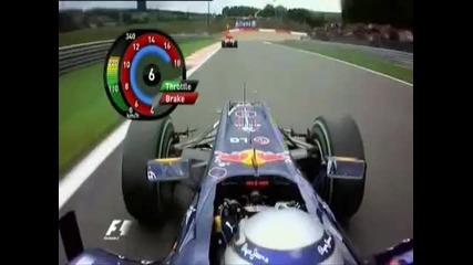 Sebastian Vettel accident spa francochamps Jenson Button