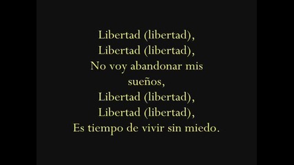 Anahi y Christian Chavez - Libertad //текст// 