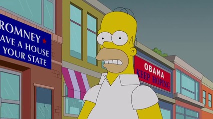 The Simpsons - Homer Votes 2012