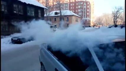 Ето какво означава студ през зимата за шофьорите в Русия