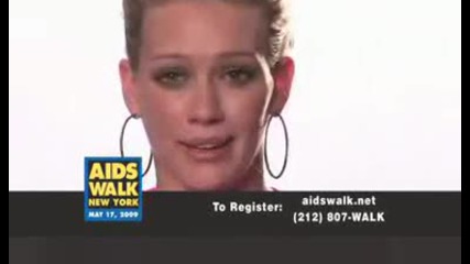 Aids Walk New York 2009 - Hilary Duff