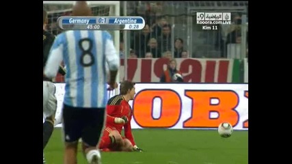03.03.2010 Германия 0 - 1 Аржентина гол на Гонзало Игуаин 