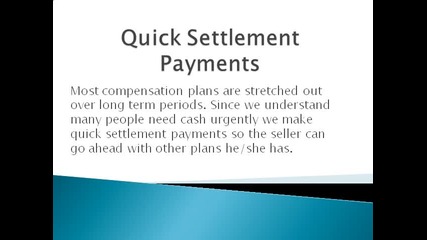 Buyer Of Structured Settlement