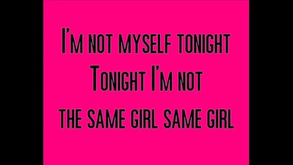 Christina Aguilera - Not Myself Tonight Lyrics 