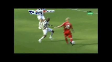 Torres goal on Liverpool vs West Bromwich match (29 08 2010 ) 