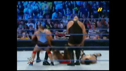 Big Show's Knock's Gabriel + Triple Chokeslam to E. Jackson