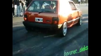 най бързия burnoud Fiat uno 