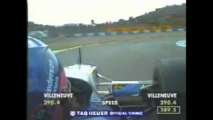 Jacques Villeneuve onboard Jerez 1997