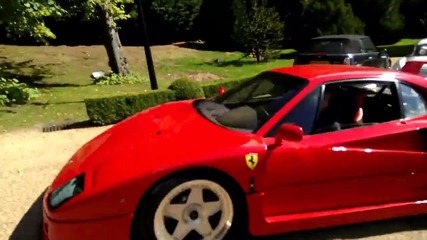 17-годишен прави бърнаут с Ferrari F40 !
