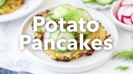 Potato Pancakes With Cucumber Radish Salad- Liver Rescue Recipe.mp4