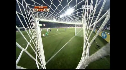 Slovakia 2 - 1 Italy ( goal Di Natale ) 