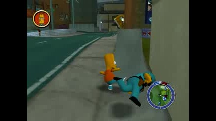 Bart Beats Up Policeman 