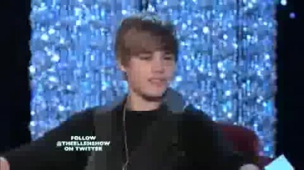 Justin Bieber on the Ellen Degeneres Show after the Vmas 