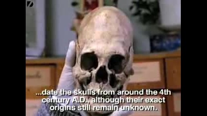 Страннен череп открит на различни места по света.