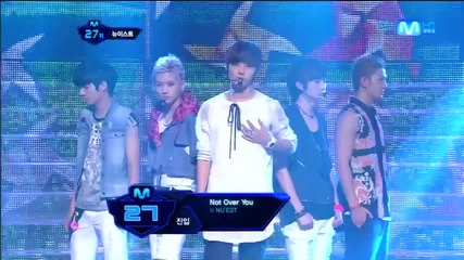 (hd) Nu'est - Not Over You ~ M Countdown (16.08.2012)