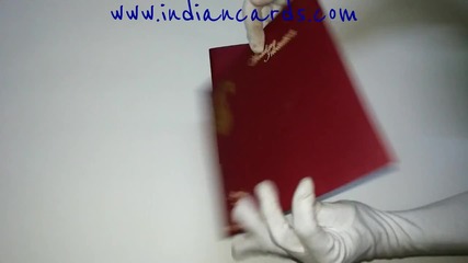 W-4365,250 Gsm, Shimmer Wine Paper, Designer Indian Wedding Invitation Cards