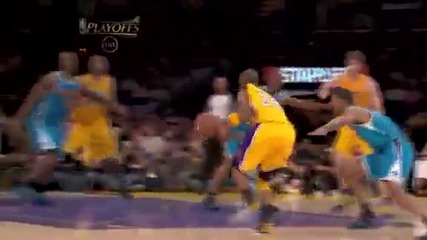 What Ankle Injury!? Kobe Bryant Drops The Hammer On Emeka Okafor Of The Hornets!
