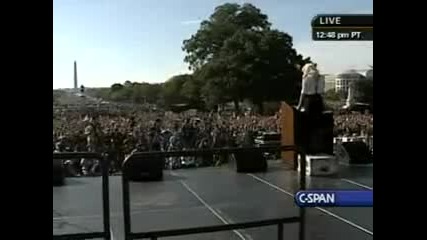 National Equality March Rally Lady Gaga speaks 