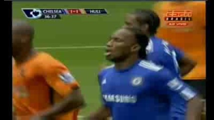Челси - Хъл Сити 2:1 Дидие Дрогба /гол/ 1 Кръг
