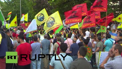 Germany: Pro-Kurdish activists march in support of Suruc victims, condemn Turkey