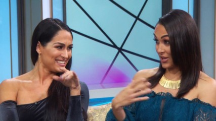 Nikki and Brie Bella dish about Season 7 of E!'s Total Divas on "Access Hollywood Live"