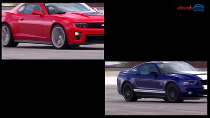 Shelby Gt500 vs Camaro Zl1 Track Test Video — Inside Line