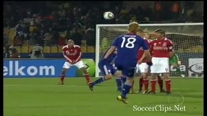 Denmark 0 - 1 Japan (goal K. Honda)