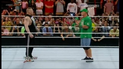 Wwe Raw 02.04.12 Brock Lesnar Се Завърна И Прави F5 На Джон сина