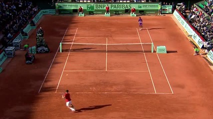 Federer vs Monfils Roland Garros 2011 Qf