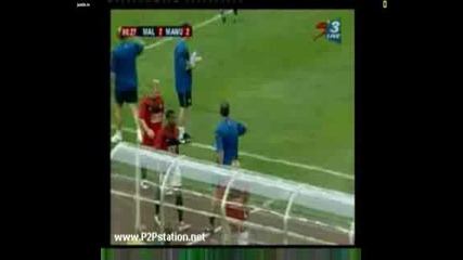 Малайзия - Манчестър Юнайтед 2:3 Майкъл Оуен влиза в игра