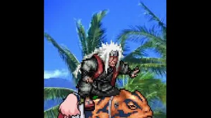 Naruto Fight - Jiraiya vs Orochimaru + Sakura aNd Kabuto SPRITE