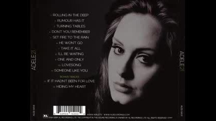 Adele- Set fire to the rain