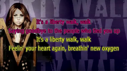 Miley Cyrus - Liberty walk [karaoke]